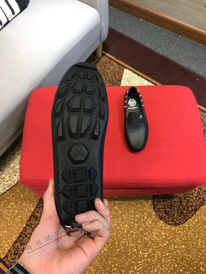 philipp plein男鞋 官網1:1 進口牛皮 菲利普PP休閒鞋  jpx1430